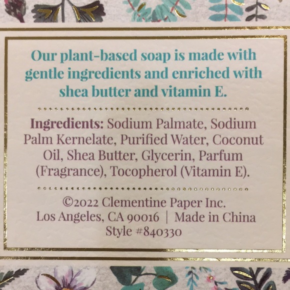 Mia & Co Colorful Herb Garden Scented Luxury Soap Bar 10.58 oz NWT shea butter - Picture 8 of 12